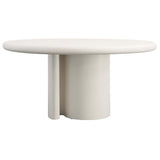 Nemus Outdoor Dining Table, White-Furniture - Dining-High Fashion Home