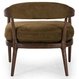 Dane Leather Chair, Cottswald Moss-Furniture - Chairs-High Fashion Home