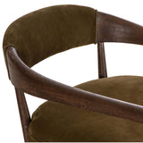 Dane Leather Chair, Cottswald Moss-Furniture - Chairs-High Fashion Home