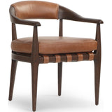 Dane Leather Dining Chair, Sonoma Chestnut-Furniture - Dining-High Fashion Home