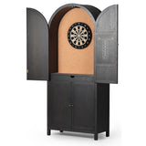 Darts Cabinet, Black-Furniture - Chairs-High Fashion Home