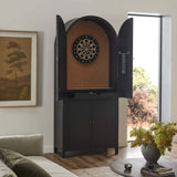 Darts Cabinet, Black-Furniture - Chairs-High Fashion Home