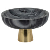 Dazey Marble Bowl, Gray-Accessories-High Fashion Home