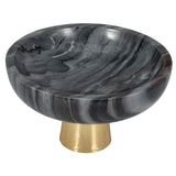 Dazey Marble Bowl, Gray-Accessories-High Fashion Home