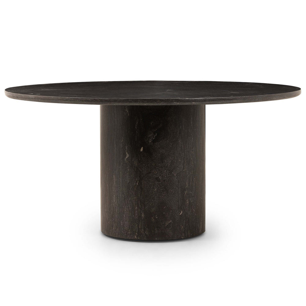 Diya Round Dining Table, Bluestone-Furniture - Dining-High Fashion Home