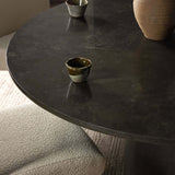 Diya Round Dining Table, Bluestone-Furniture - Dining-High Fashion Home