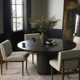 Diya Round Dining Table, Bluestone-Furniture - Dining-High Fashion Home