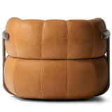 Doss Leather Swivel Chair, Palermo Cognac-Furniture - Chairs-High Fashion Home