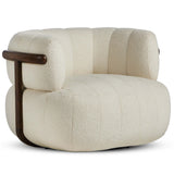 Doss Swivel Chair, Altro Snow-Furniture - Chairs-High Fashion Home