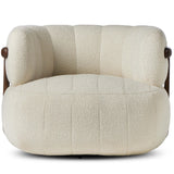 Doss Swivel Chair, Altro Snow-Furniture - Chairs-High Fashion Home