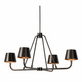 Dudley Chandelier, Dark Antique Iron-Lighting-High Fashion Home