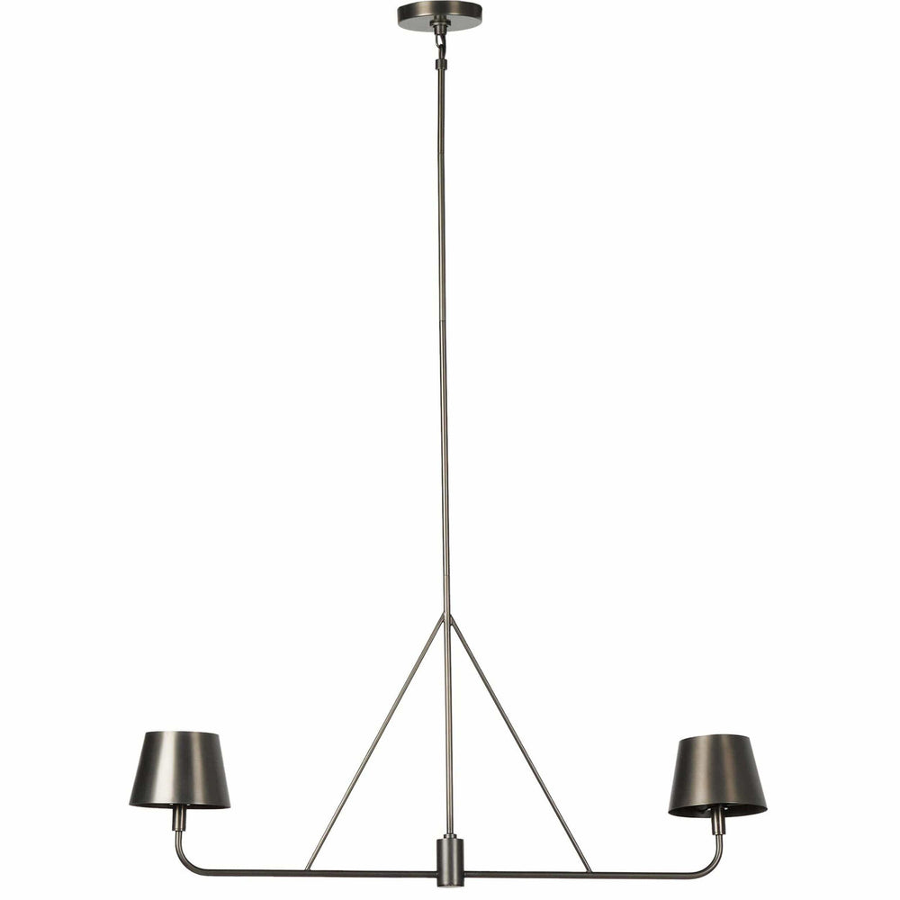 Dudley Linear Chandelier, Dark Antique-High Fashion Home