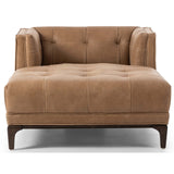 Dylan Leather Chaise, Palermo Drift-Furniture - Chairs-High Fashion Home