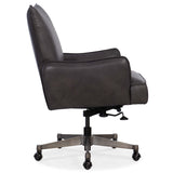 Quinn Executive Swivel Tilt Leather Chair, Denovo Thunder-Furniture - Chairs-High Fashion Home