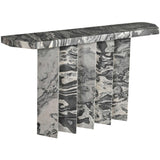 Marquette Marble Console Table, Black-Furniture - Accent Tables-High Fashion Home