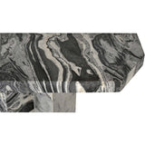 Marquette Marble Console Table, Black-Furniture - Accent Tables-High Fashion Home