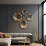 Pepin Gold Wall Rings-Accessories-High Fashion Home