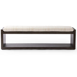 Edmon Bench, Sheffield Ivory-Furniture - Benches-High Fashion Home