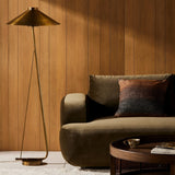 Egon Floor Lamp, Antique Brass-Lighting-High Fashion Home