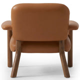 Eisley Leather Chair, Trevino Camel-Furniture - Chairs-High Fashion Home