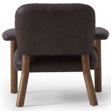 Eisley Leather Chair, Tumble Waxed Slate-Furniture - Chairs-High Fashion Home