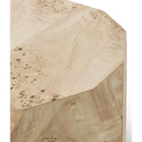 Elena End Table, Light Burl-Furniture - Accent Tables-High Fashion Home