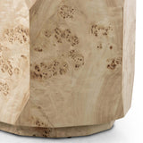 Elena End Table, Light Burl-Furniture - Accent Tables-High Fashion Home