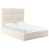 Eliana Boucle Bed, Cream-Furniture - Bedroom-High Fashion Home