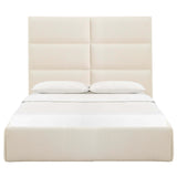 Eliana Boucle Bed, Cream-Furniture - Bedroom-High Fashion Home