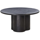 Elika Round Dining Table, Black-Furniture - Dining-High Fashion Home