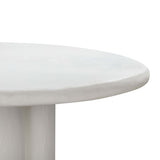 Elika Round Dining Table, White-Furniture - Dining-High Fashion Home