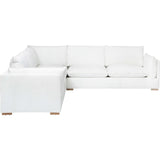 Elton 3 Piece Sectional, Romo White-Furniture - Sofas-High Fashion Home