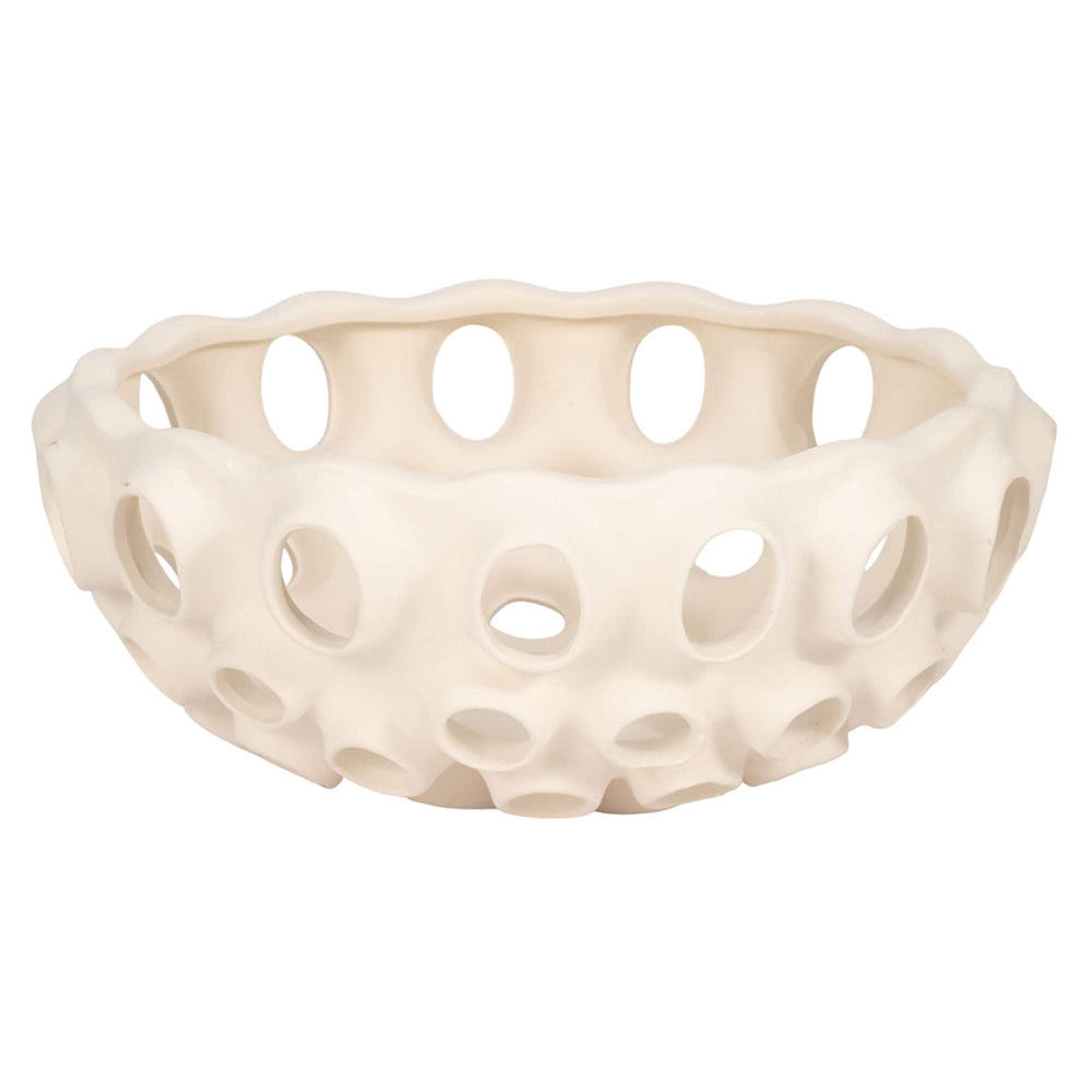 Embry Bowl, Cream-Accessories-High Fashion Home