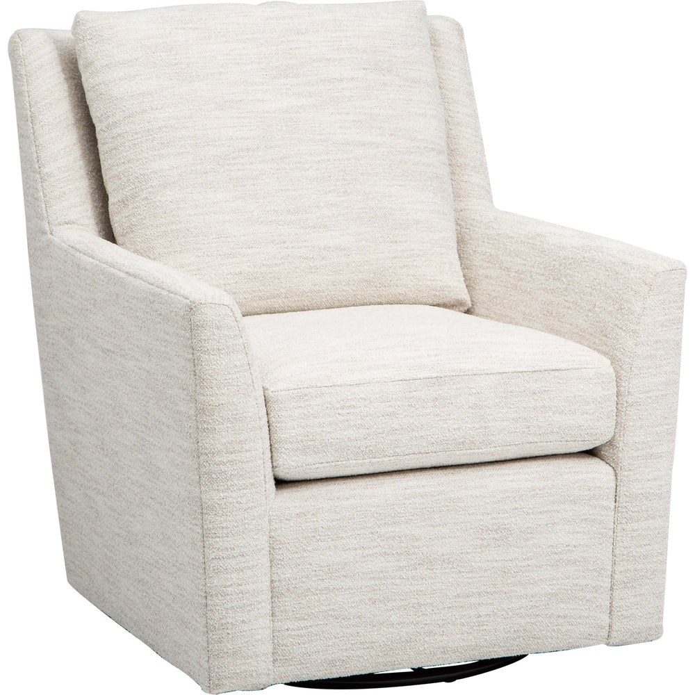 Embry Swivel Chair, Celine Oyster-Furniture - Chairs-High Fashion Home