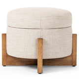 Esben 25" Storage Ottoman, Alcala Wheat-Furniture - Chairs-High Fashion Home