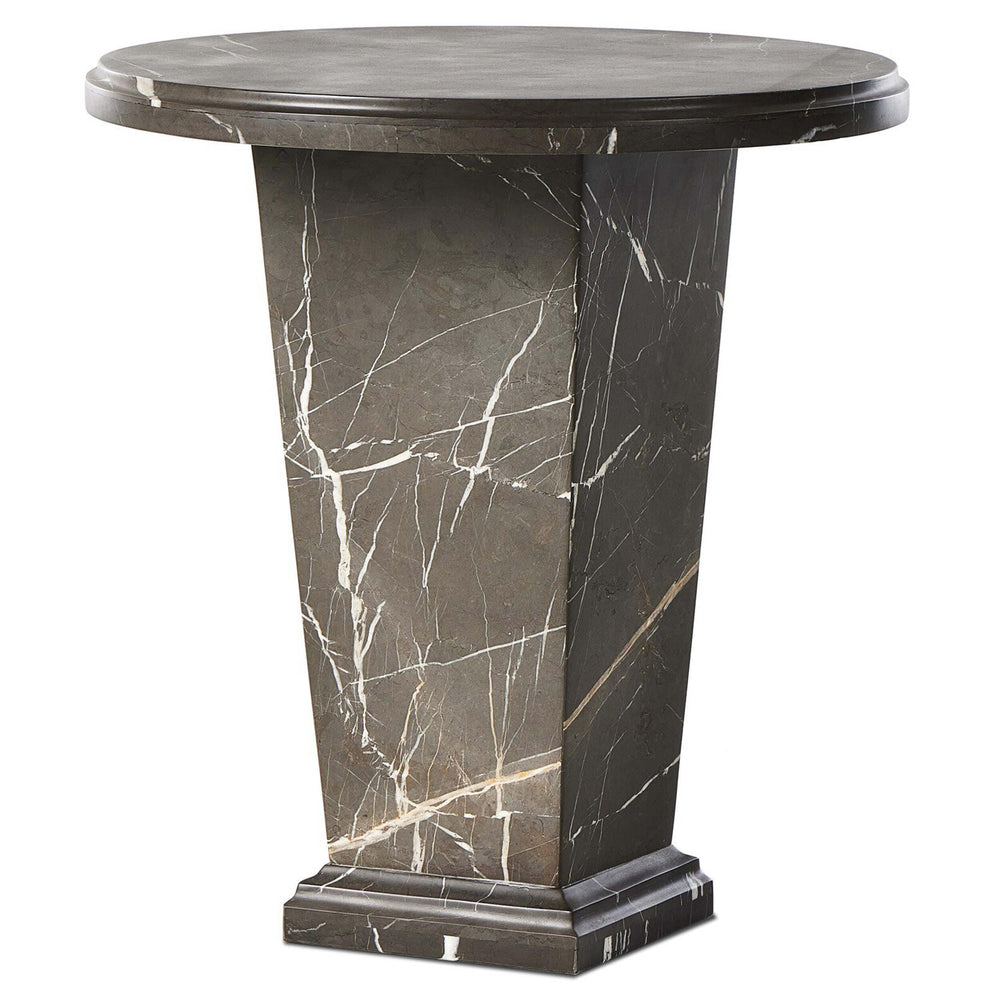 Eslo End Table, Grey Marble-Furniture - Accent Tables-High Fashion Home