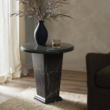 Eslo End Table, Grey Marble-Furniture - Accent Tables-High Fashion Home