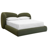 Esme King Bed, Copenhagen Olive-Furniture - Bedroom-High Fashion Home