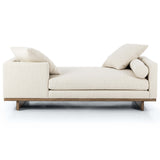 Everly Tete A Tete Chaise, Irving Taupe