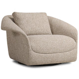 Ezra Swivel Chair, Yuma Dove-Furniture - Chairs-High Fashion Home