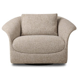 Ezra Swivel Chair, Yuma Dove-Furniture - Chairs-High Fashion Home