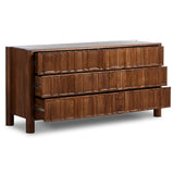 Ezri 6 Drawer Dresser, Cocoa-Furniture - Bedroom-High Fashion Home