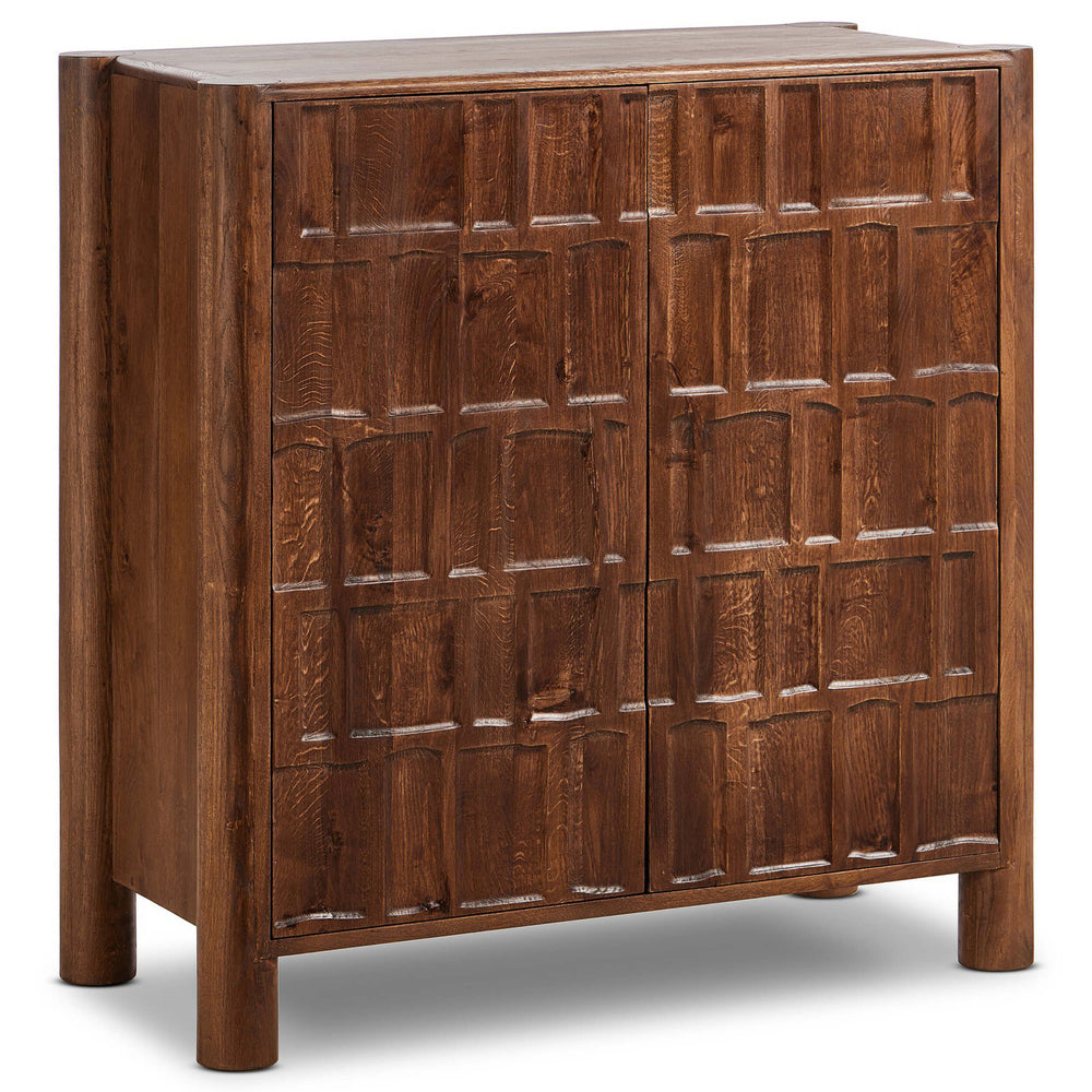 Ezri Bar Cabinet, Cocoa-Furniture - Storage-High Fashion Home