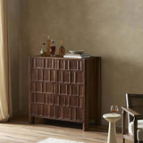 Ezri Bar Cabinet, Cocoa-Furniture - Storage-High Fashion Home