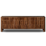 Ezri Media Console, Cocoa-Furniture - Storage-High Fashion Home