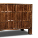 Ezri Media Console, Cocoa-Furniture - Storage-High Fashion Home