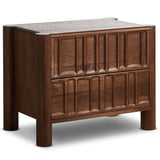 Ezri Nightstand, Cocoa-Furniture - Bedroom-High Fashion Home