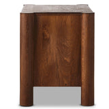 Ezri Nightstand, Cocoa-Furniture - Bedroom-High Fashion Home