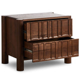 Ezri Nightstand, Cocoa-Furniture - Bedroom-High Fashion Home