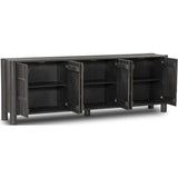 Ezri Sideboard, Black-Furniture - Storage-High Fashion Home